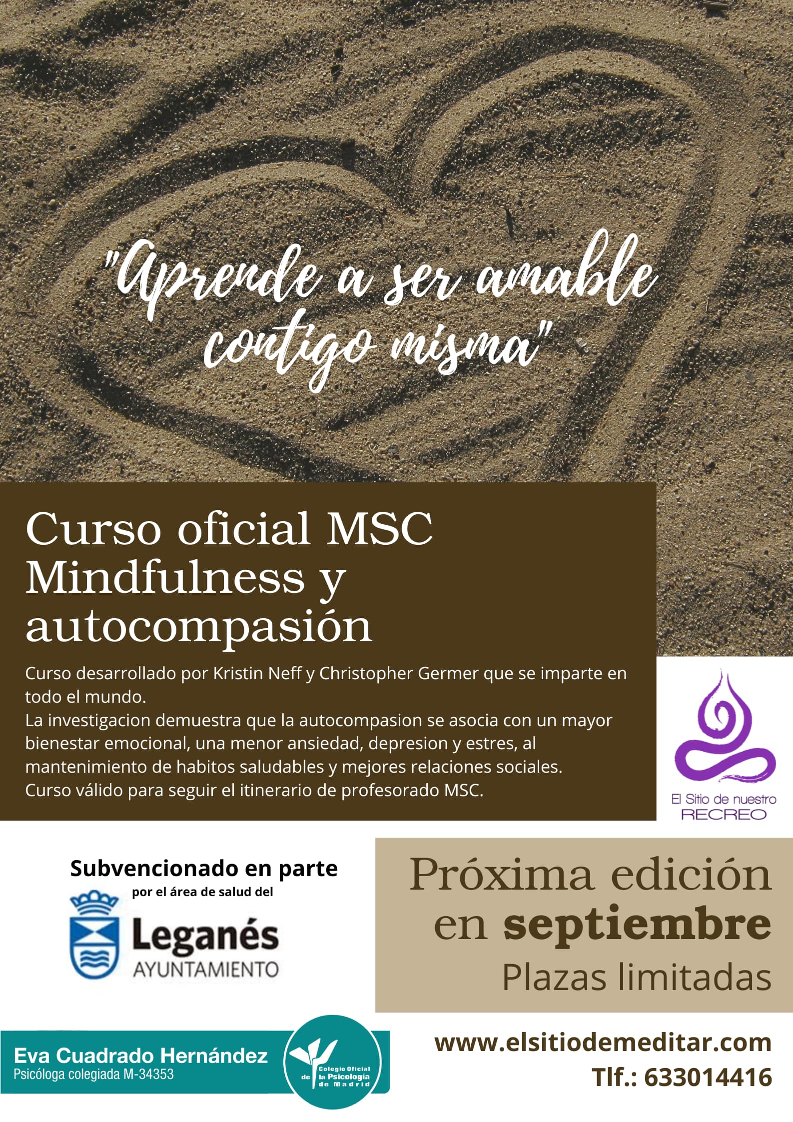 Curso Oficial MSC Mindfulness y autocompasion en Leganés